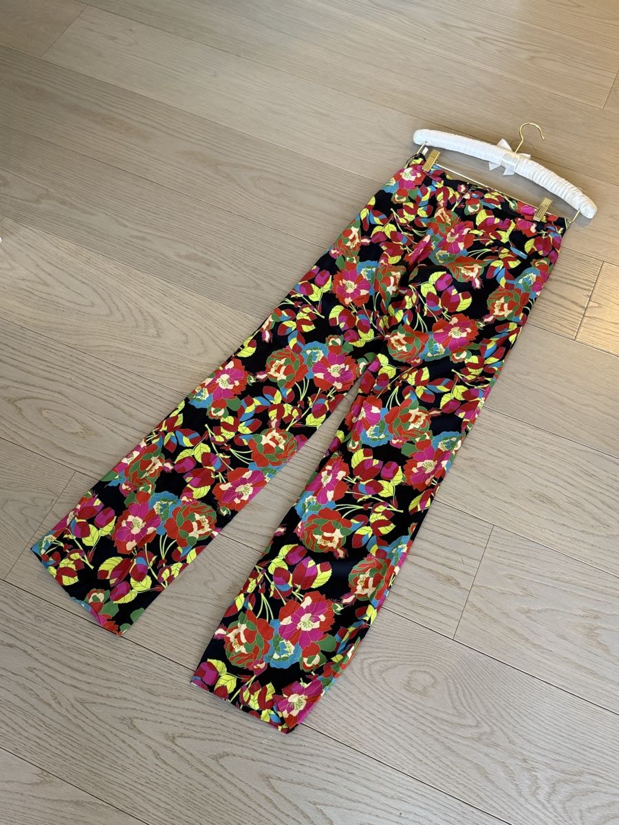 Pantaloni: Pantalon motif floral taille -36 – Nuovo (secondo la descrizione) da Genève venduto da iry_67wr 2