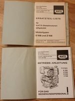 Hatz Diesel E108 Z108 D108 Betriebsanleitung Ersatzteilliste