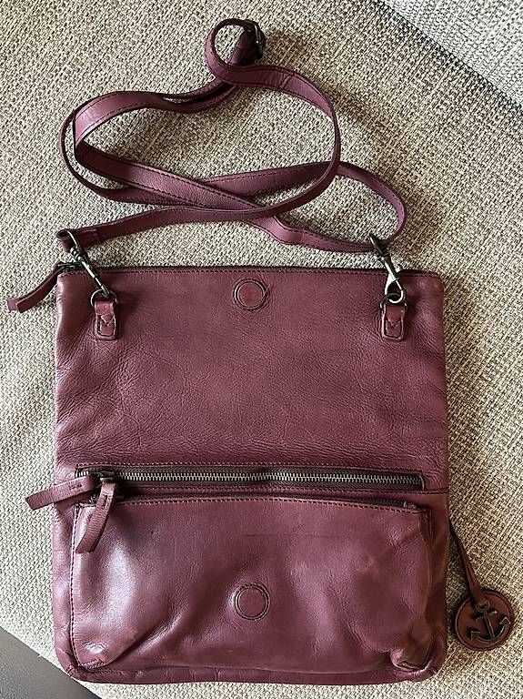 Vera Pelle Borse da donna: Ledertasche - aubergine, variierbar – Usato da Luzern venduto da Beabbbea 3
