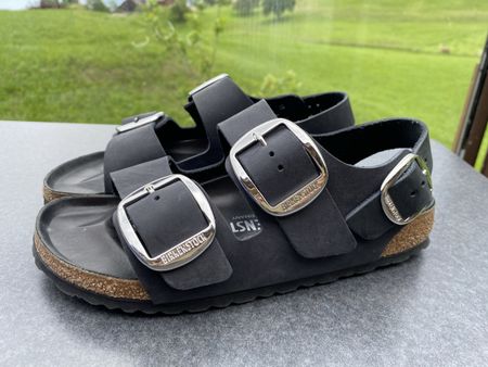 Birkenstock Milano Big Buckle schwarz, Gr.37, NEU