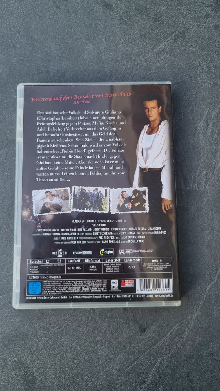 Tutti i DVDs: Der Sizilianer DVD – Usato da Meilen venduto da lisma29 1