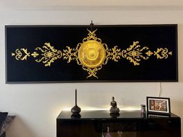 XXL Wandbild 300 × 100 cm, Unikat inkl. Beleuchtung