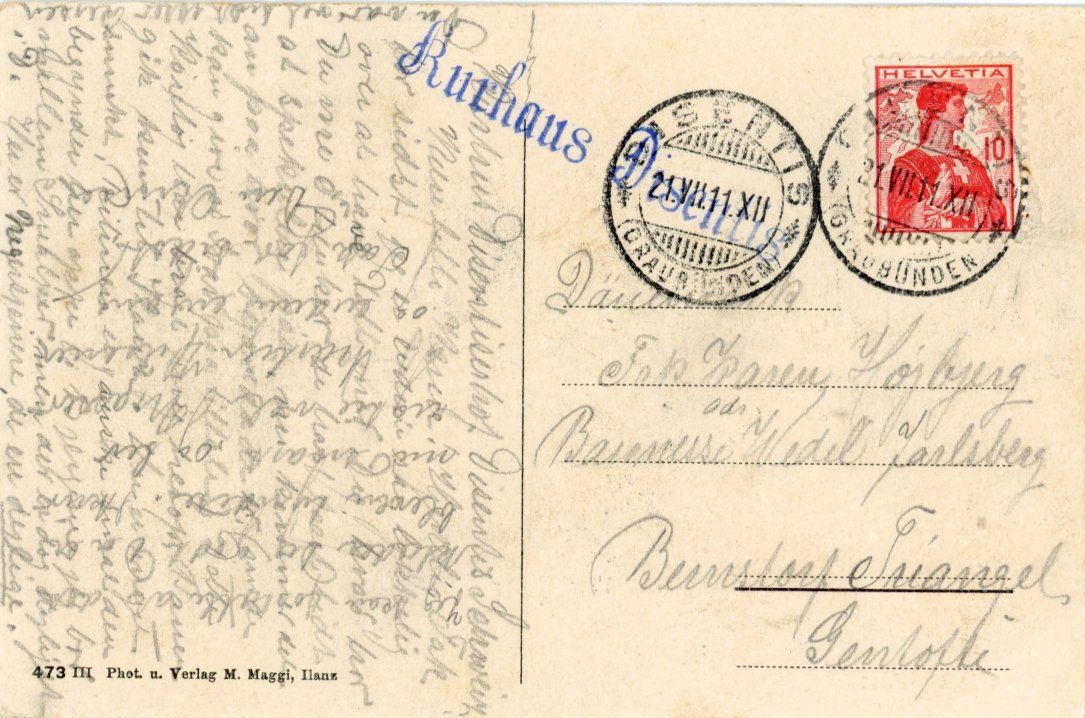 Ansichtskarten: Oberalp   UR   -     POST - Kutschen       um  1 9 1 1 – Gebraucht aus Brig von Valcards54 1