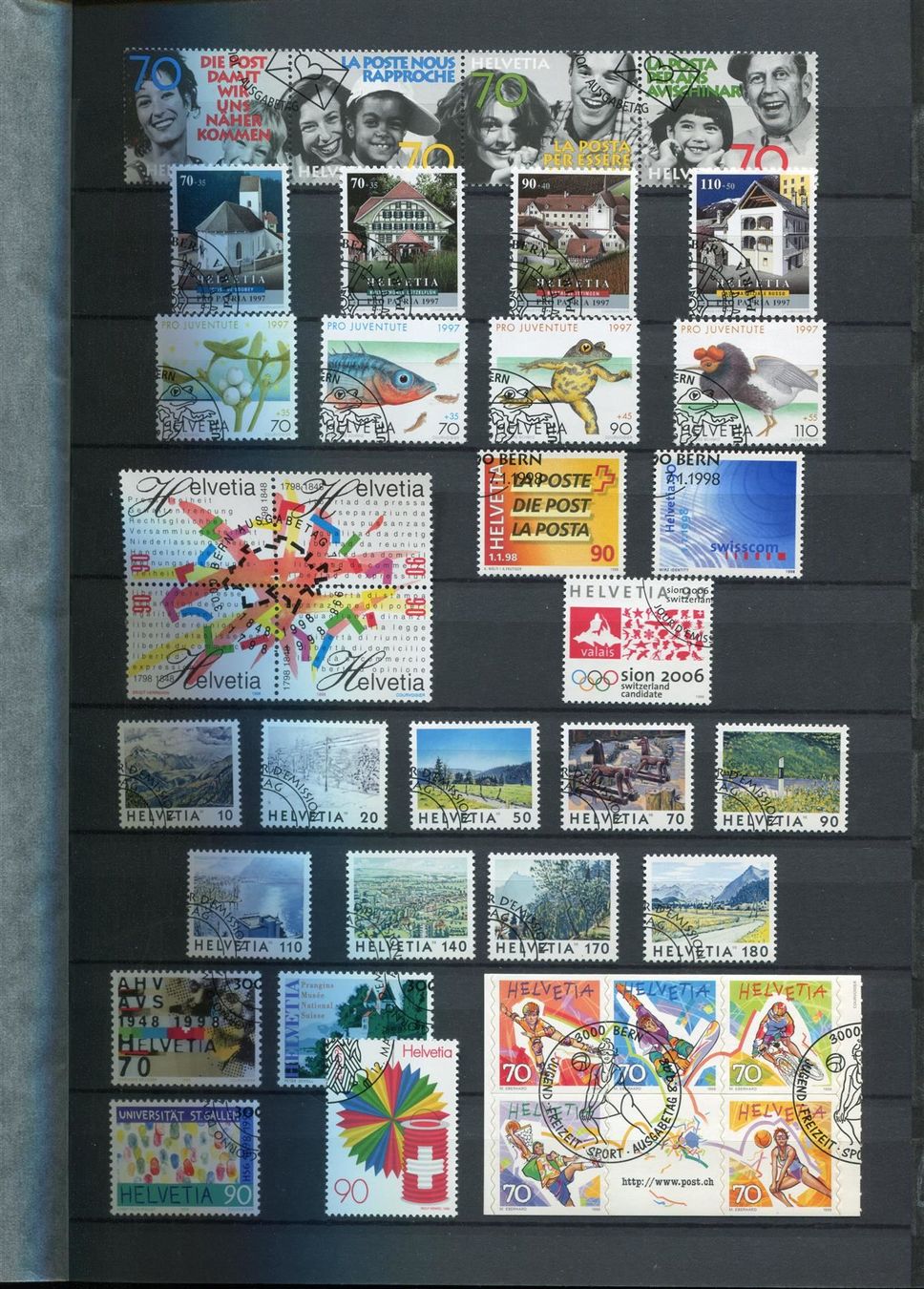 Tutti i francobolli: Schweiz Slg 1964-2003 mit ET-O – Usato da Winterthur venduto da Kyoung 3