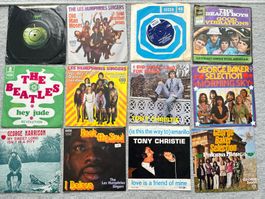 Vinyl Singles, ca. 1970er Jahre, 12 Stück