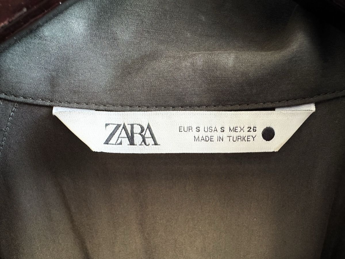 Zara Kleider: ZARA Hemdblusenkleid / Khaki, Gr. S – Gebraucht aus Bern von Fraeuleinhonig 1