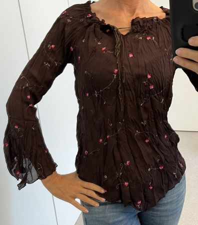 Shirt Zebra Gr. M mit Fledermausärmeln