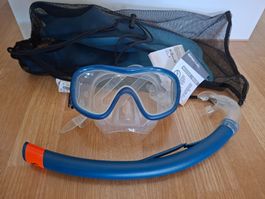 Schnorchel Maske und Flossen 38/39 Set Decathlon