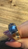 Swarovski Ring goldfarben mit Kristall, guter Zustand