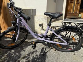 Kinder- und Jugendvelo CUBE ELLA 200 purple coral 20 Zoll