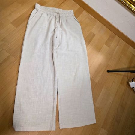 Sommerhose, Stoffhose, Damenhose, beige, Grösse 38/40