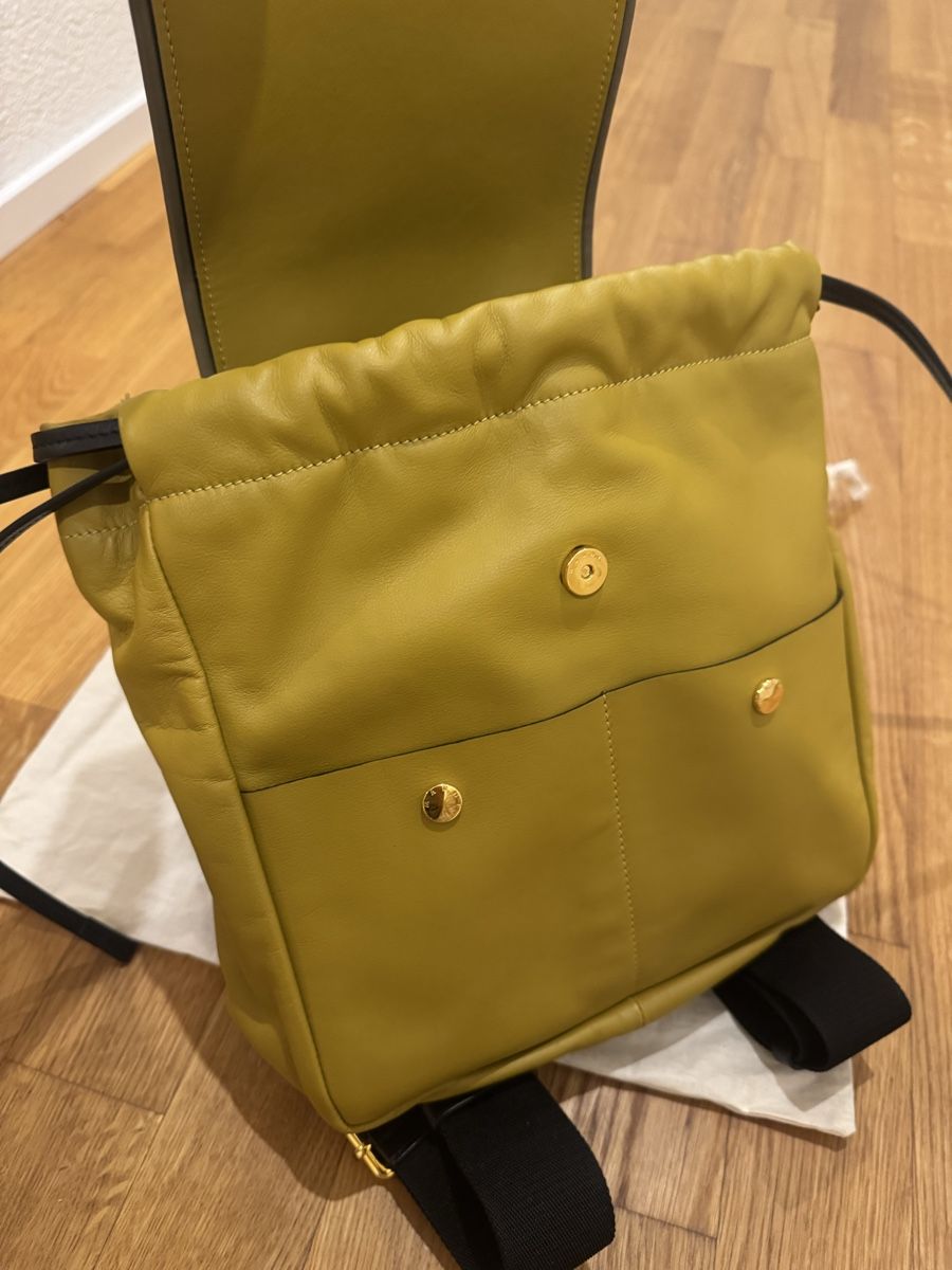 Marni Zaini: Marni Rucksack Leder olive mit Staubbeutel – Nuovo (secondo la descrizione) da Adliswil venduto da gam_hcp8 2