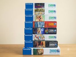 Puzzle Ravensburger, lot de 8, de 1000 à 2000 pièces