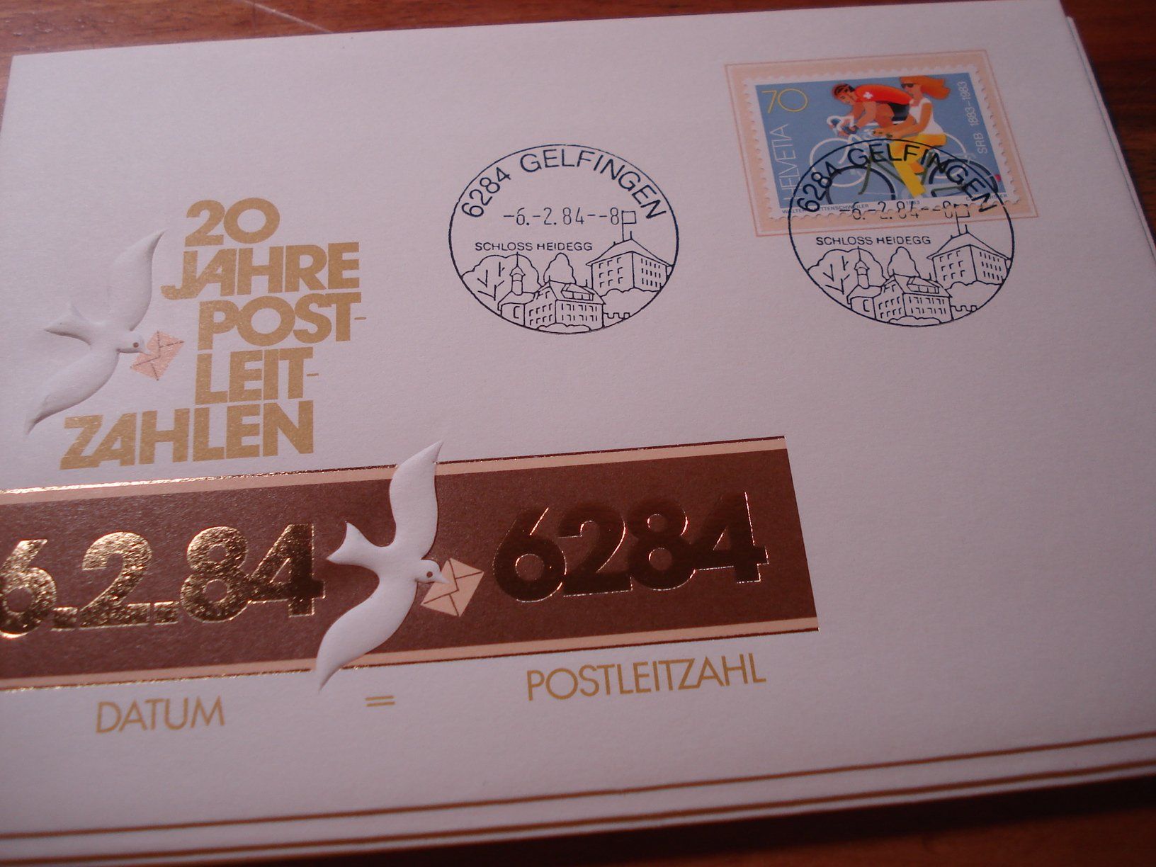 Tutti i francobolli: Brief Datum = Postleitzahl, 6.2.84, 6284 Gelfingen – Usato da Niederwil AG venduto da morostahu