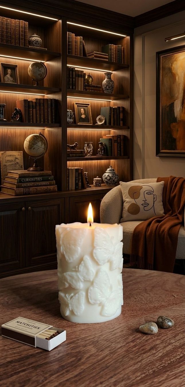 Candele: Designer-Kerze: Schmetterlinge – Nuovo e nell'imballaggio originale da Sisseln AG venduto da swissheartandhand 1