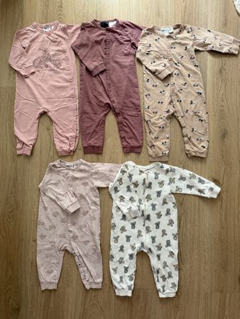 5x Baby Strampler / Schlafanzug H&M Gr. 80 