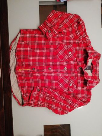 Hemd rot kariert Gr 104