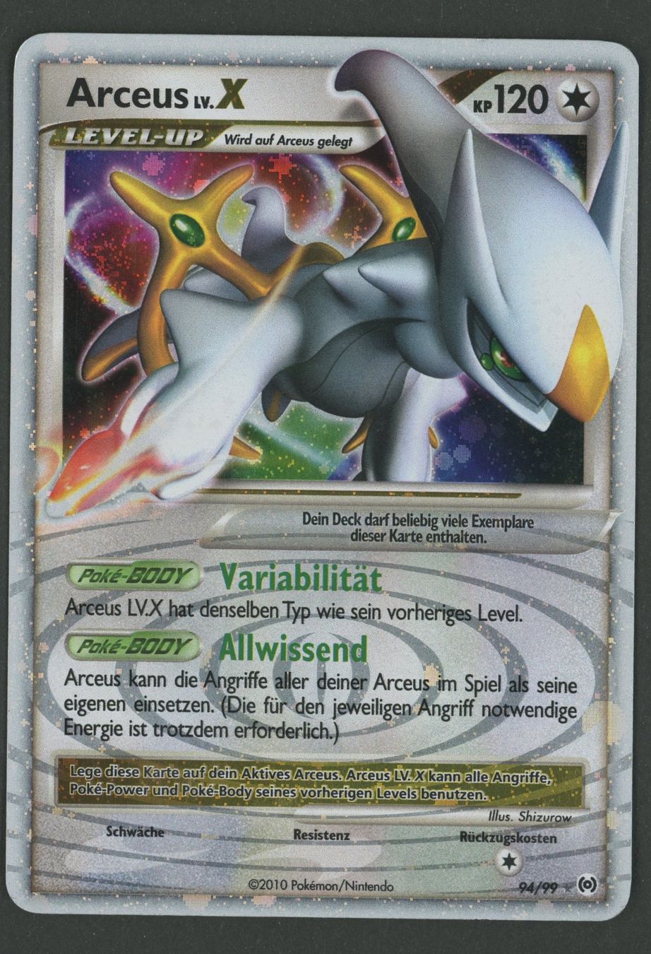 Pokémon Carte collezionabili: Arceus Lv.X 94/99 DE ab 1.- – Usato da Rupperswil venduto da gengarbasar