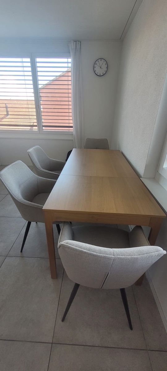 Ikea Tavoli: Extendable Dining Table with 4 Set Chairs – Usato da Dübendorf venduto da kor_vl99