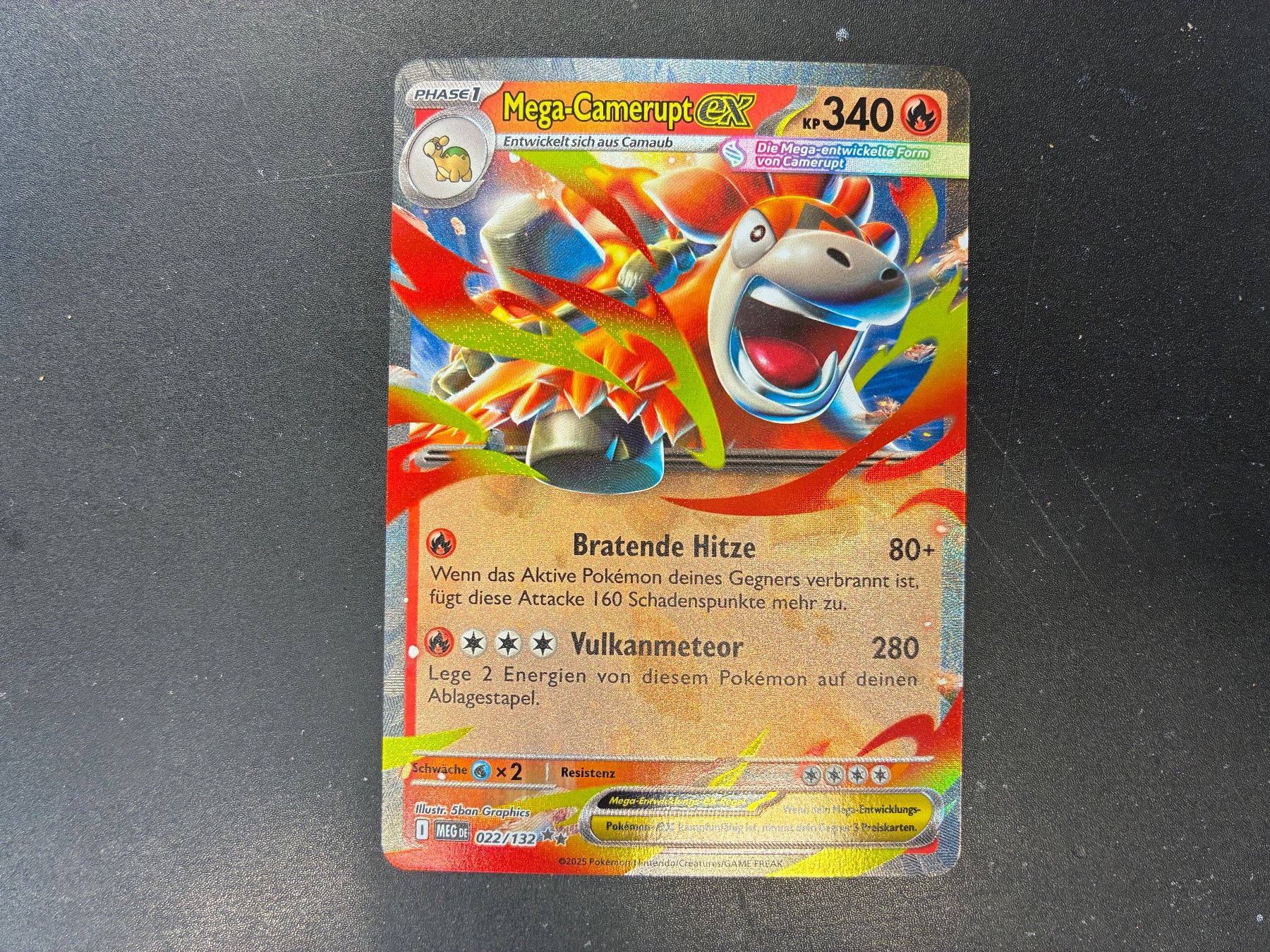Pokémon Carte collezionabili: Mega-Camerupt EX - 022/132 - de – Nuovo (secondo la descrizione) da Hütten venduto da yve_tf69