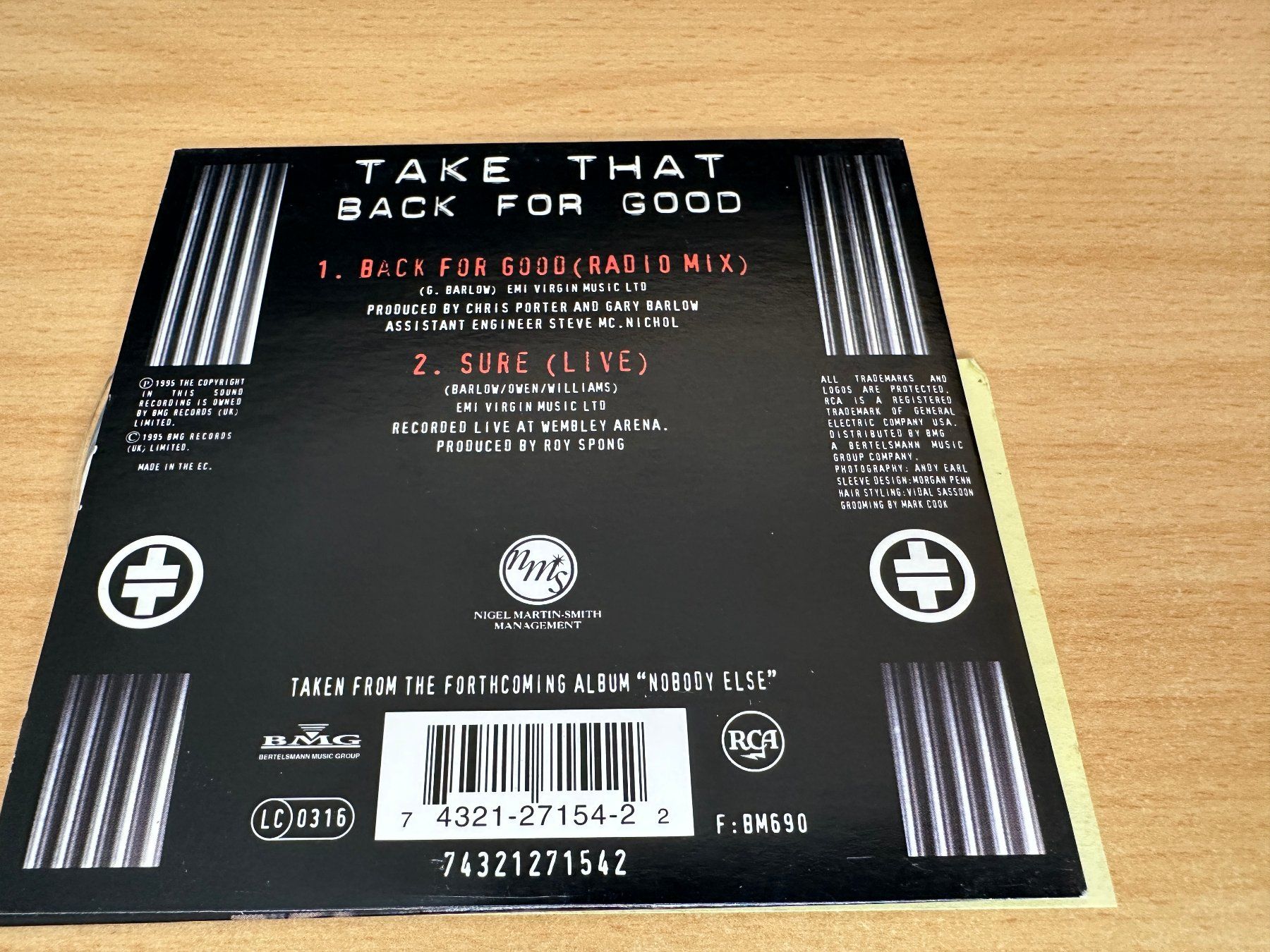 CDs: Take That – Back For Good - Single CD – D'occasion à Rikon im Tösstal par Alpenmutz 1