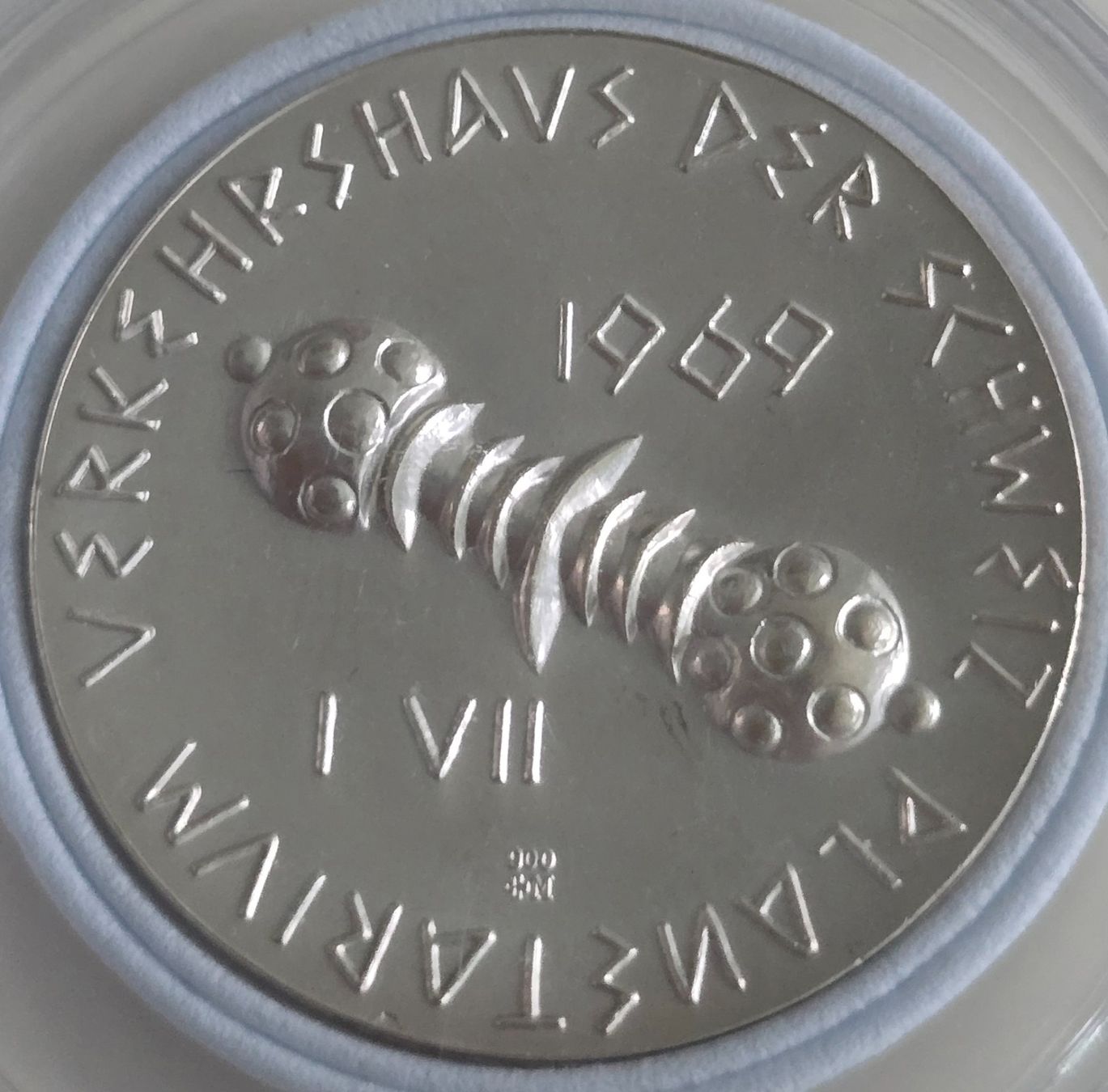 Medaglie: Silbermedaille Hans Erni Planetarium1969 – Usato da Duebendorf venduto da Dguguseli