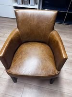 Maison du Monde  Eleganter Ledersessel in Cognacbraun