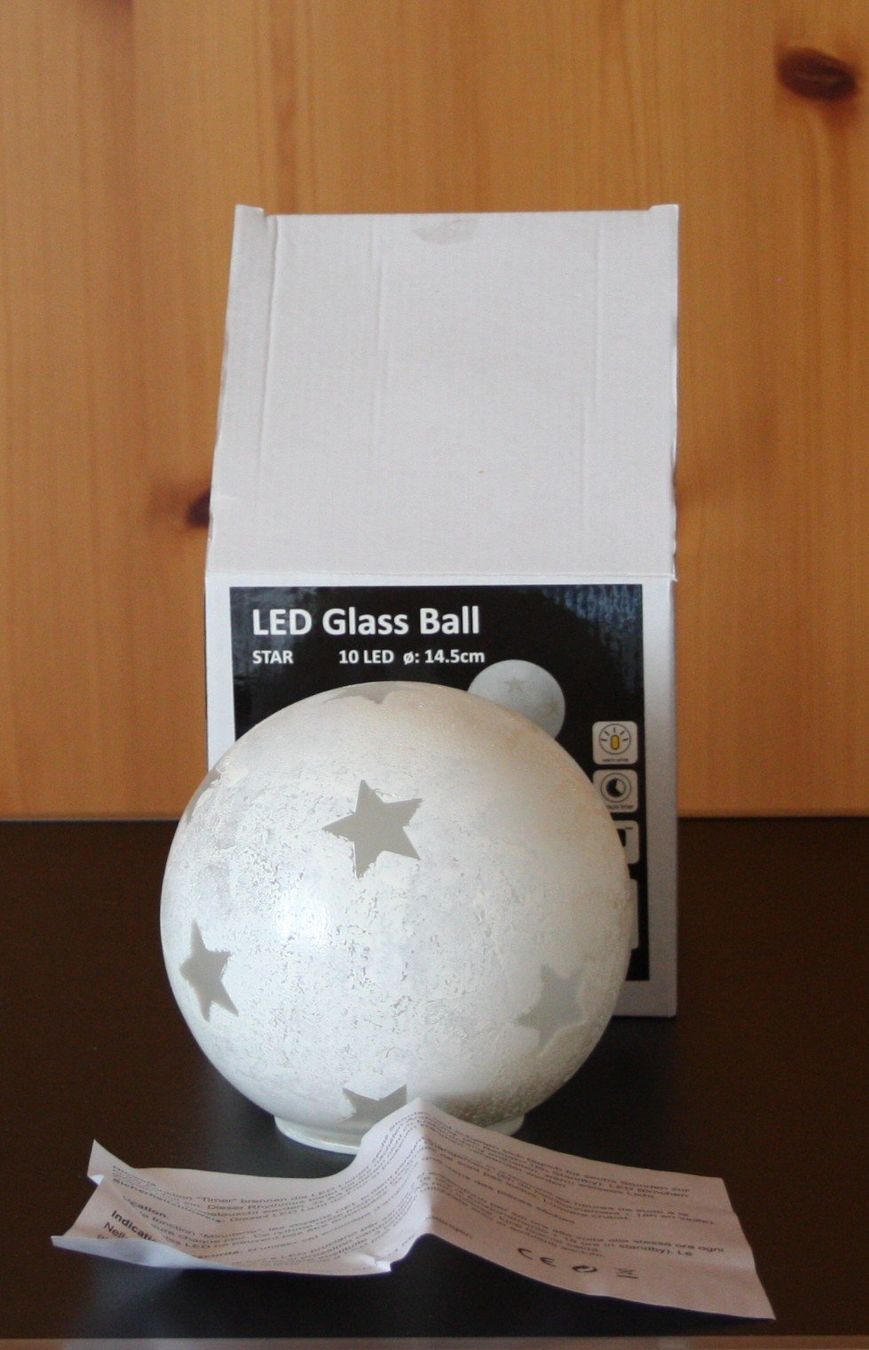 Tutte le decorazioni: LED Ball  Indoor  Motiv Sterne – Nuovo e nell'imballaggio originale da Flüelen venduto da Diversicum-Shop 3