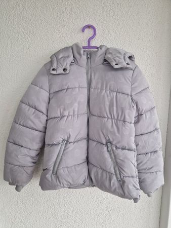 Winterjacke Gr. 134 grau