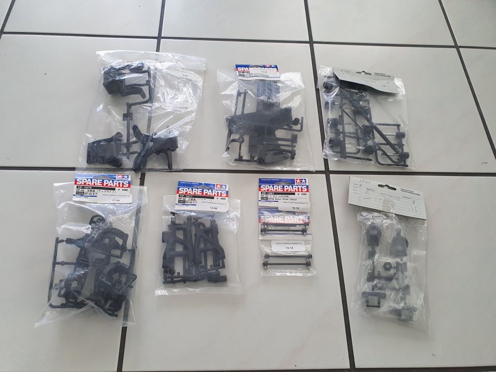 TAMIYA 300051076 DF-02 B-onderdelen asbeen/stuurhendel