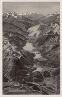 Vogelschau-AK Muottas Muraigl Engadin gelaufen 1931