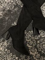 Schwarze Overknee Stiefel, Grösse 40, neuwertig