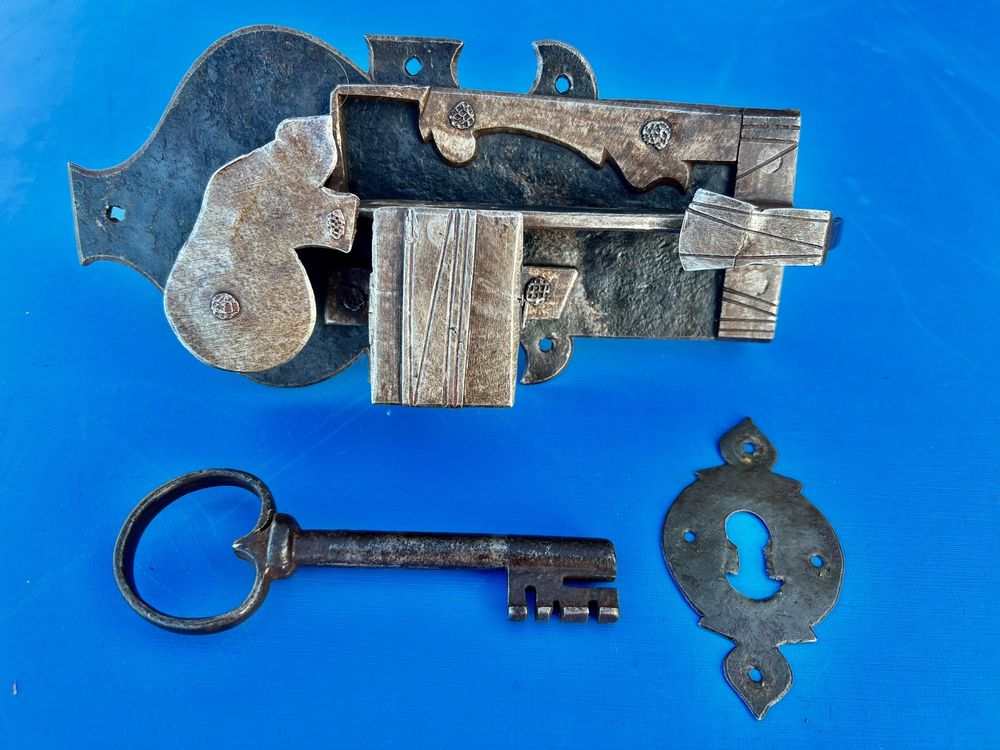 NOLITOY Antikes Möbelschloss - Vintage Schlossset Mit Schlüssel Für Schränke & Schubladen