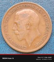 GROSSBRITANNIEN 1920 - 1 PENNY - KOENIG EDWARD VII. - SCHOEN