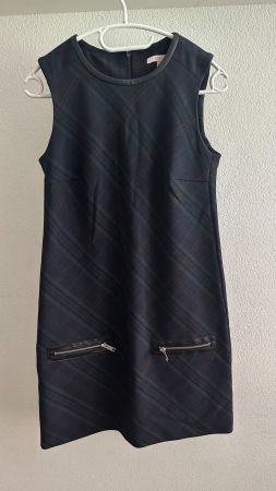 Vestito donna Esprit fantasia quadri blu taglia 34