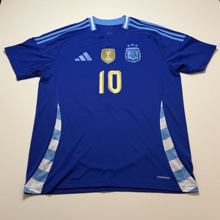 Fussballtrikot Argentinien Messi Nr 10 Auswärtstrikot 2024