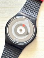 Swatch Uhr AG 1984 Target Schwarz Rot guter Zustand