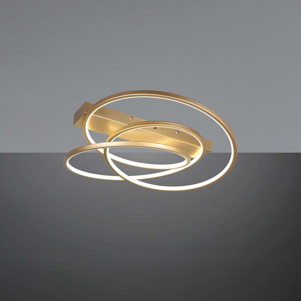 Lampadari & plafoniere: LED Deckenleuchte, Gold, 64 cm x 49 cm – Nuovo (secondo la descrizione) da Kreuzlingen venduto da Smart-Light 1