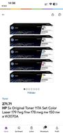 HP 5x Original Toner 117A Set Color Laser
