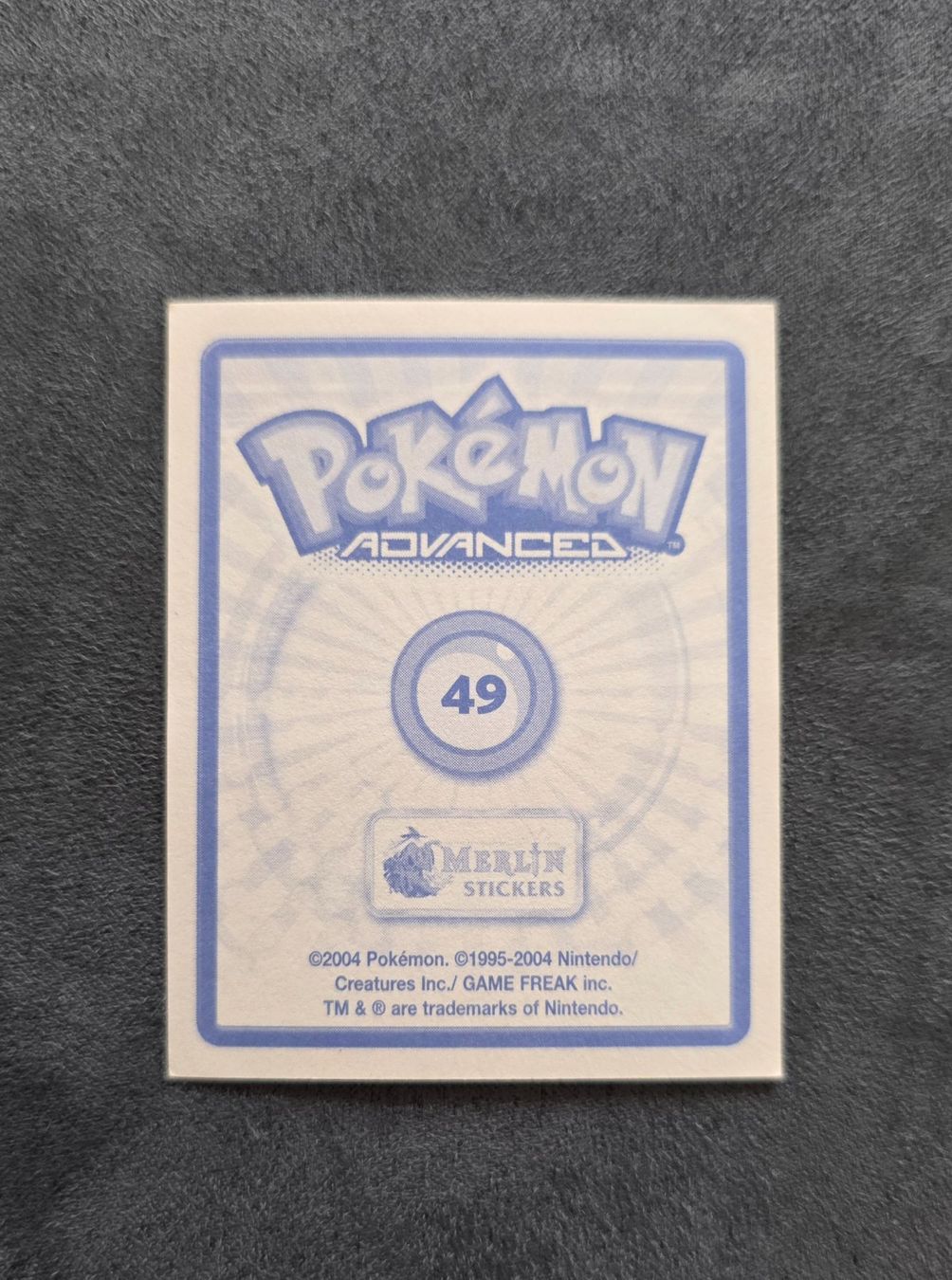 Pokémon Carte collezionabili: Pokémon Advanced Merlin Sticker Topps selten – Nuovo (secondo la descrizione) da Roggwil BE venduto da S_Cards 1