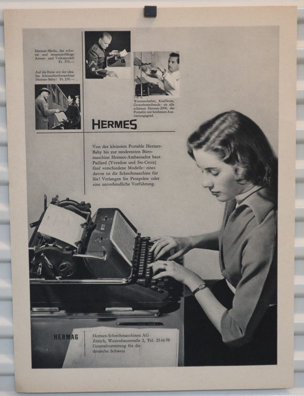Poster & Bilder: Orig. Werbung Hermes Paillard / Yardley Lavender – Gebraucht aus Eschenbach SG von Astalavista