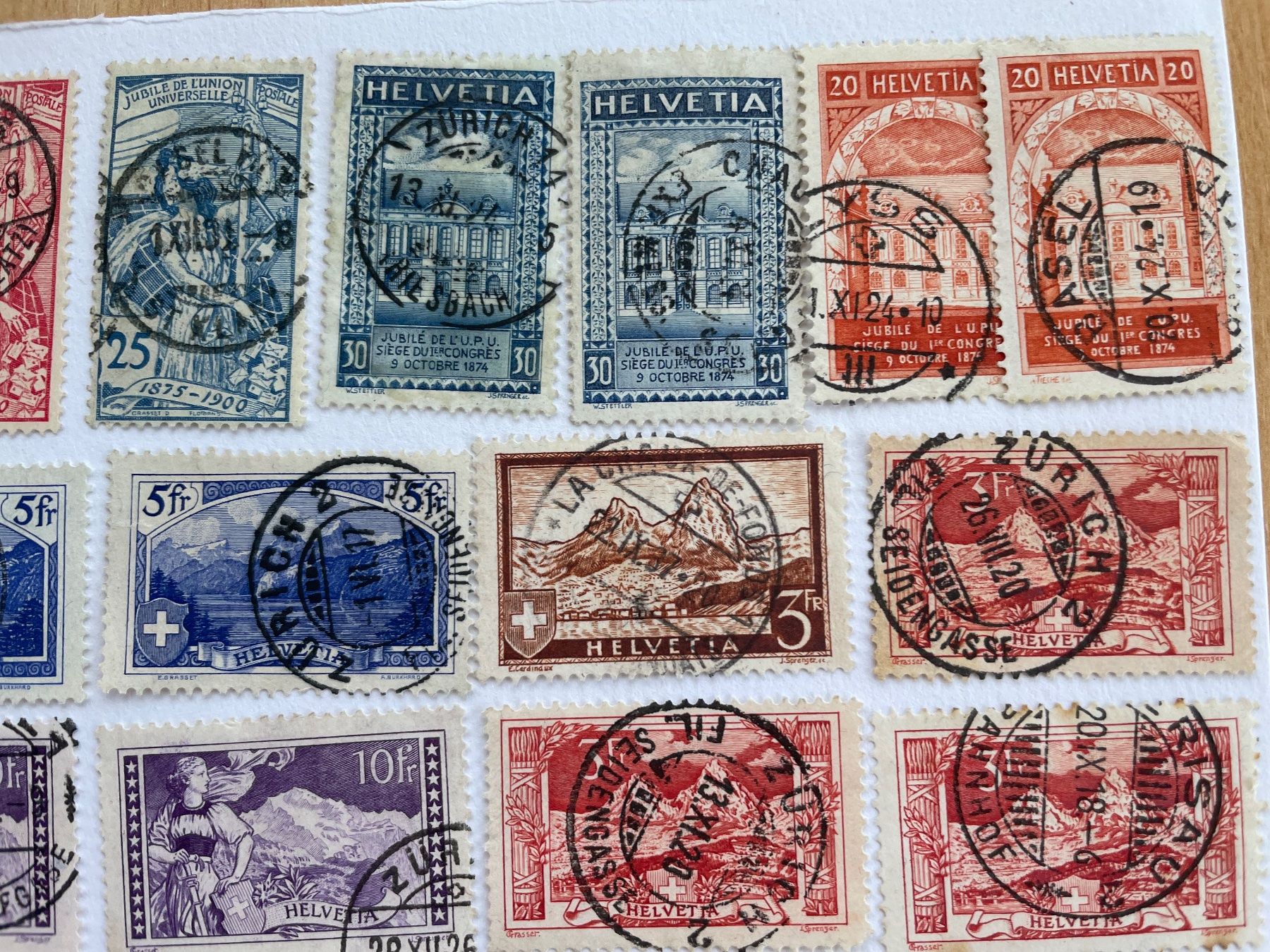 Alle Briefmarken: 50 timbres HAUTE VALEUR dès 9- – Gebraucht aus Sonceboz-Sombeval von Comment2 5