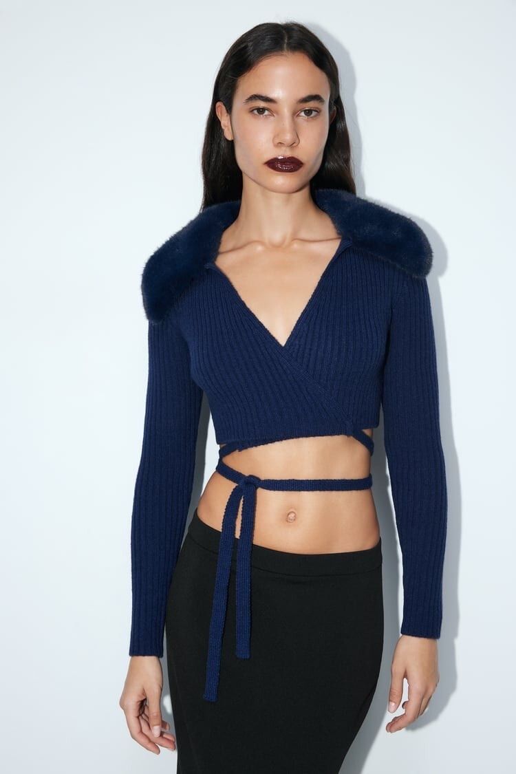 Zara Jacken: Zara Cardigan mit Fell Kragen – Neu (gemäss Beschreibung) aus Glattpark(Opfikon) von sarahnikita 4