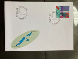 Schweiz 2002 Sonderstempel 70 Rp Yverdon-les-Bains Arteplage