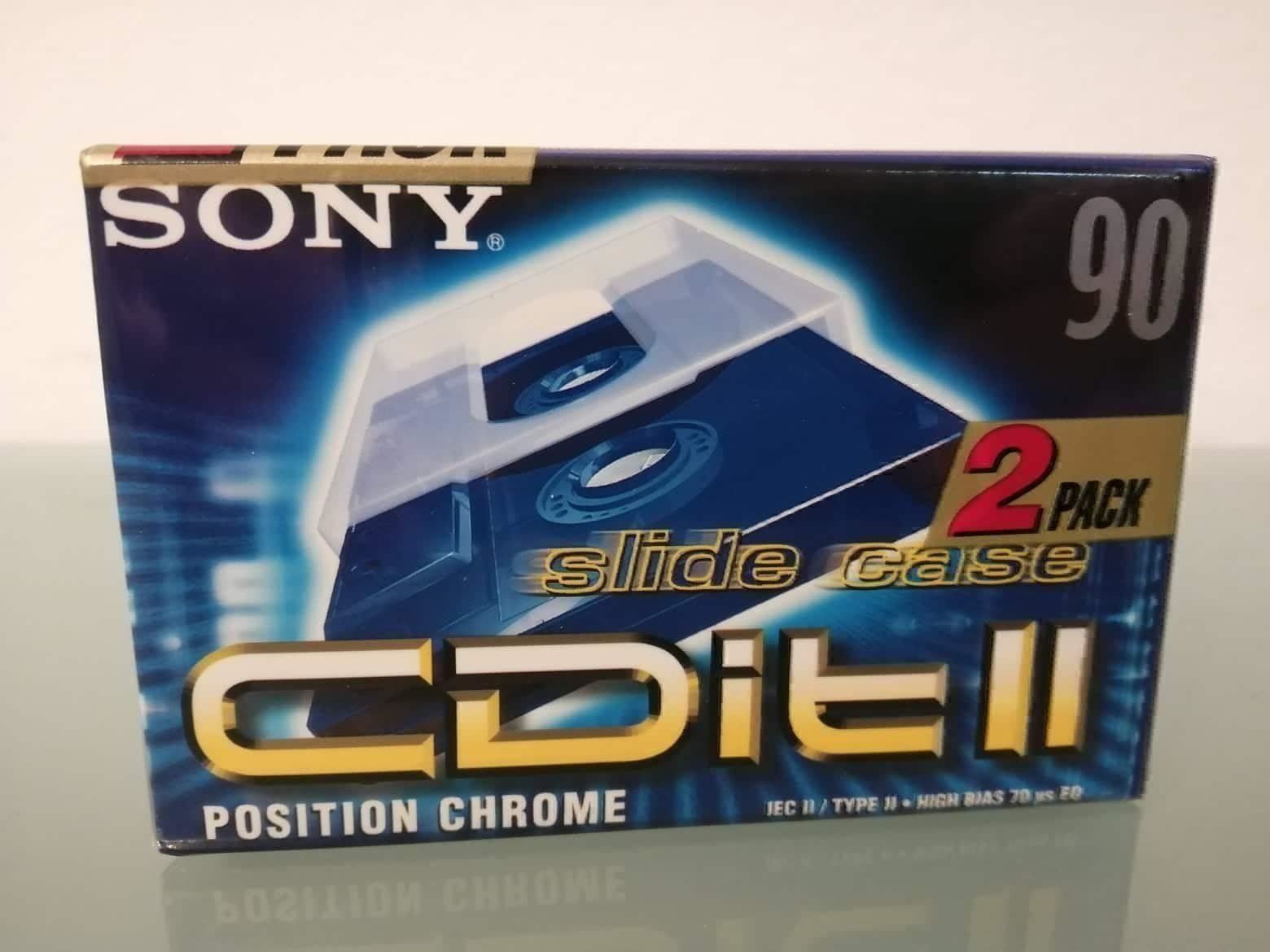 Musicassette: SONY CDit 90,Chrome,Slide Case "2 Stück" – Nuovo e nell'imballaggio originale da Bäch SZ venduto da Swissy46 1