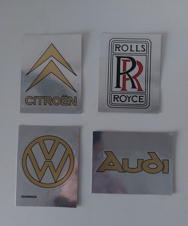Panini Sticker Auto VW Audi Citroen Rolls Royce Sammelbilder (Neu ...