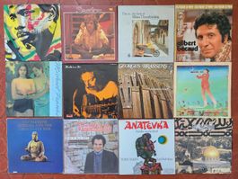 12 LP Vinyl Lot Cat Stevens King Sunny Adé Brassens Moustaki