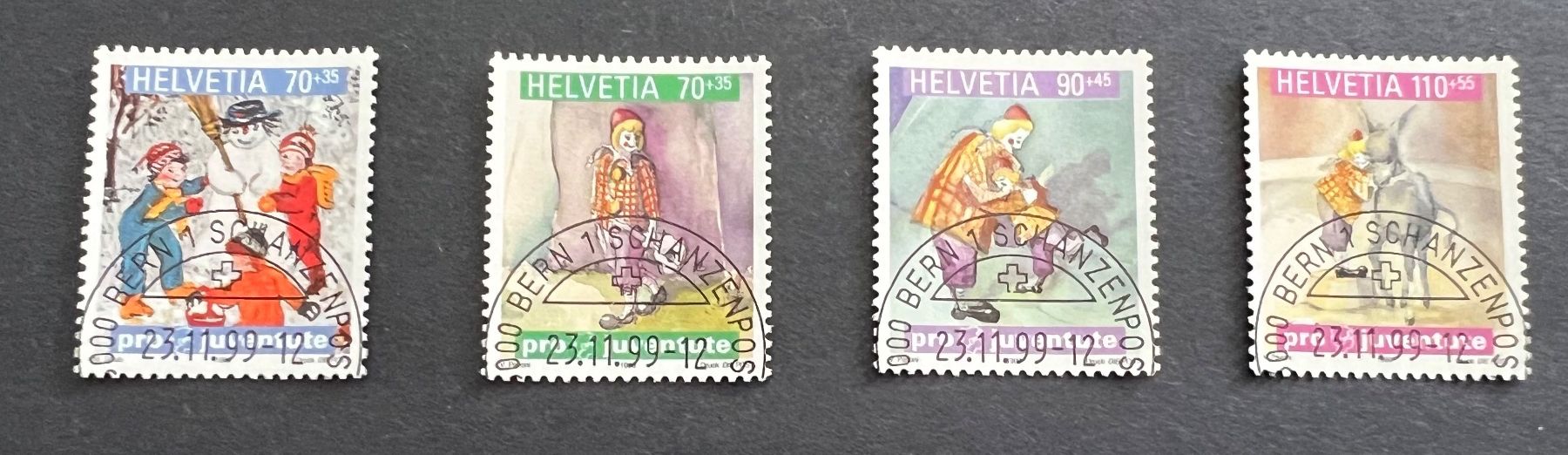 Tutti i francobolli: Pro Juventute 1999 Halbmond gestempelt – Nuovo (secondo la descrizione) da Hünenberg See venduto da wer_5286