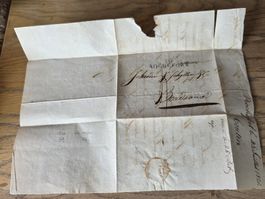 Dokument historisch eine Geschäftliche korresspondenz 1821