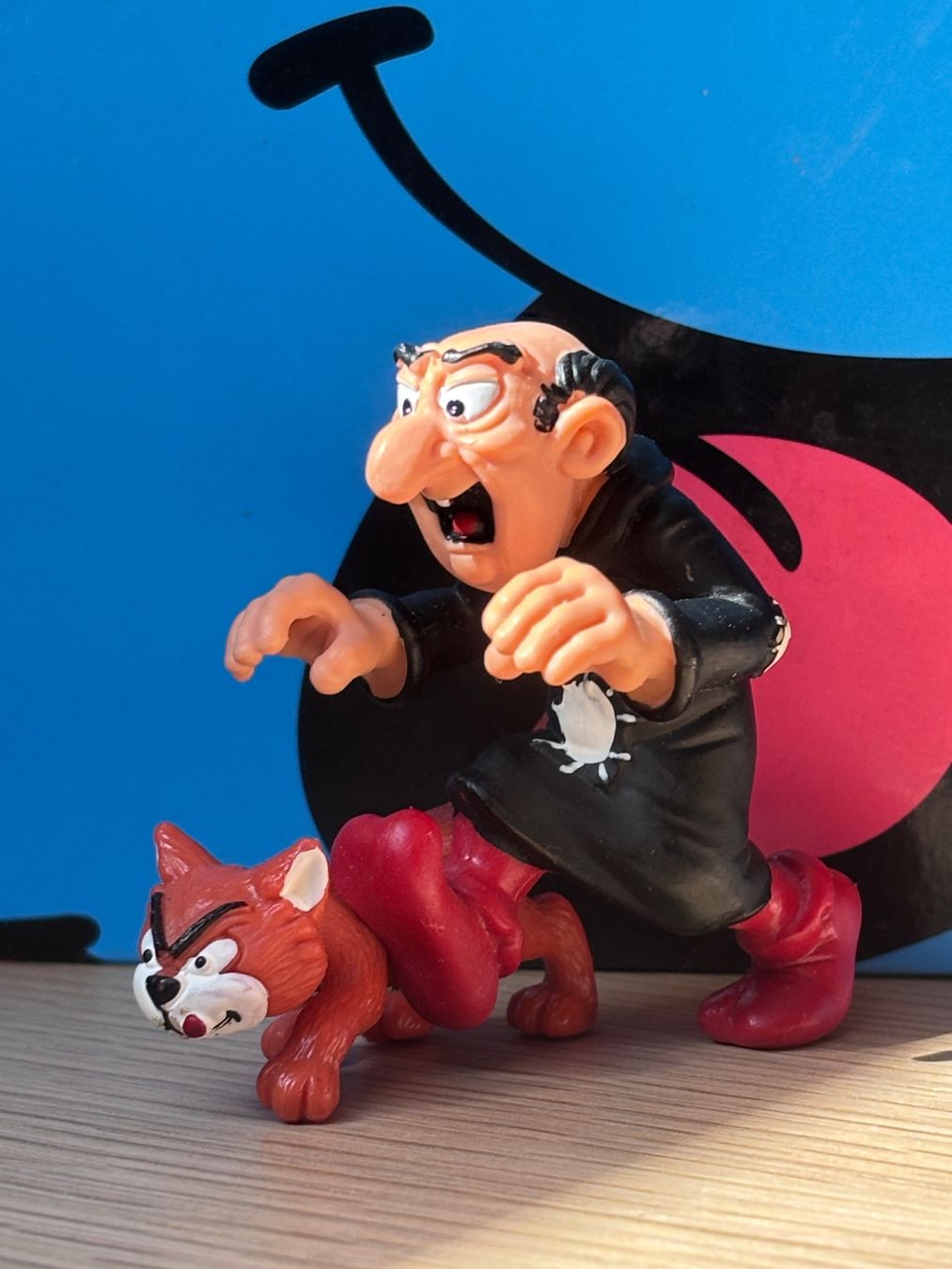 Schleich Figuren: Gargamel mit Azrael – Gebraucht aus Lyss von Duckszone